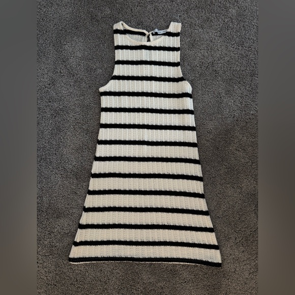 Mango Dresses & Skirts - Mango black and white stripped dress